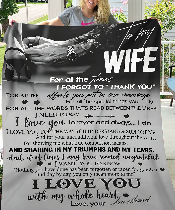To My Wife Blanket – A Love Story From Husband