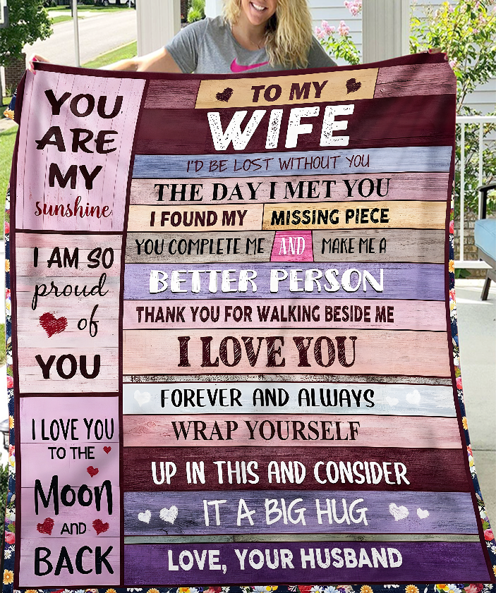 Manta de Regalo Para Mi Esposa – De Tu Esposo Con Amor Eterno