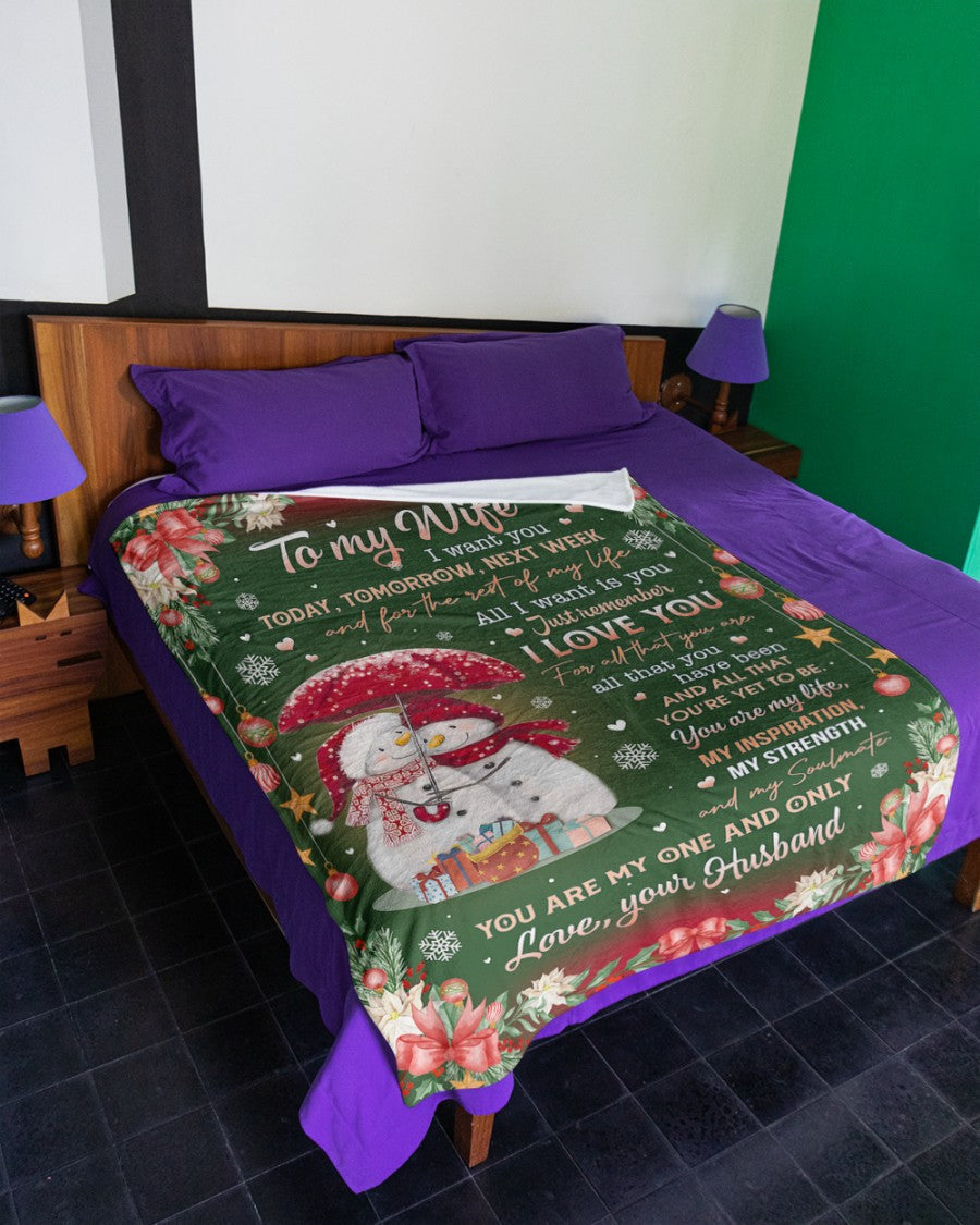 PARA MI ESPOSA - REGALO PARA ESPOSA - Manta polar sherpa de tu esposo