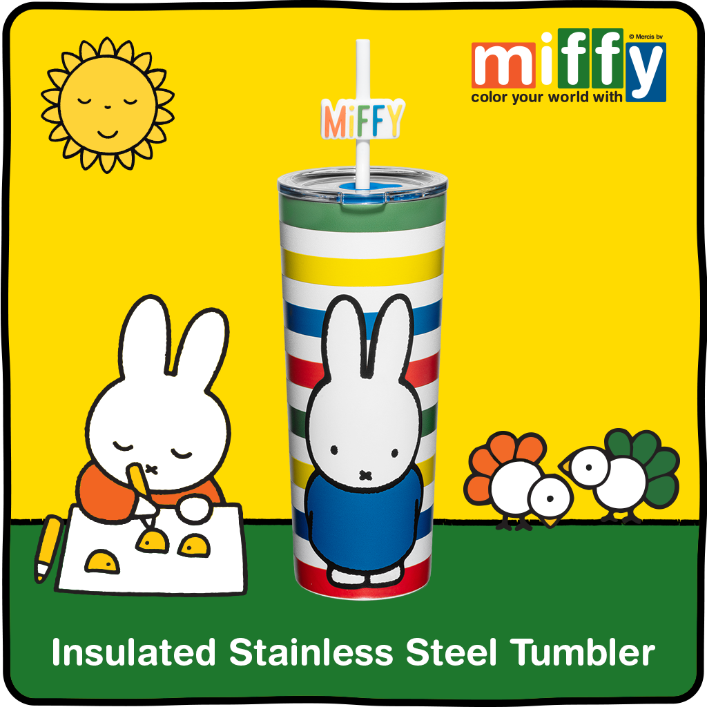 Vaso Miffy de Rayas - 24 oz