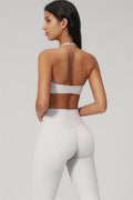 Conjunto de 2 piezas Rapture: Sujetador deportivo y Leggings acampanados