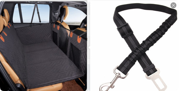 Waterproof Pet Car Seat Cushion — Black & Gray, Single & Bundle Sets