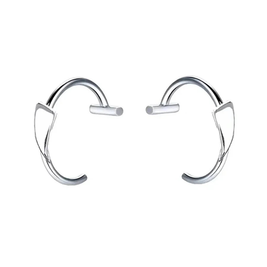 Set de 2 piercings falsos de acero inoxidable para nariz y labio | Joyería de imitación estilo punk