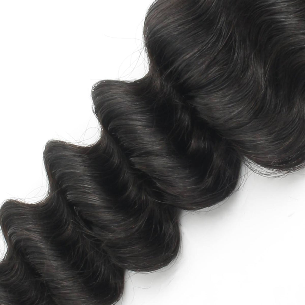 Cierre de cabello humano de encaje HD Deep Wave 2x6