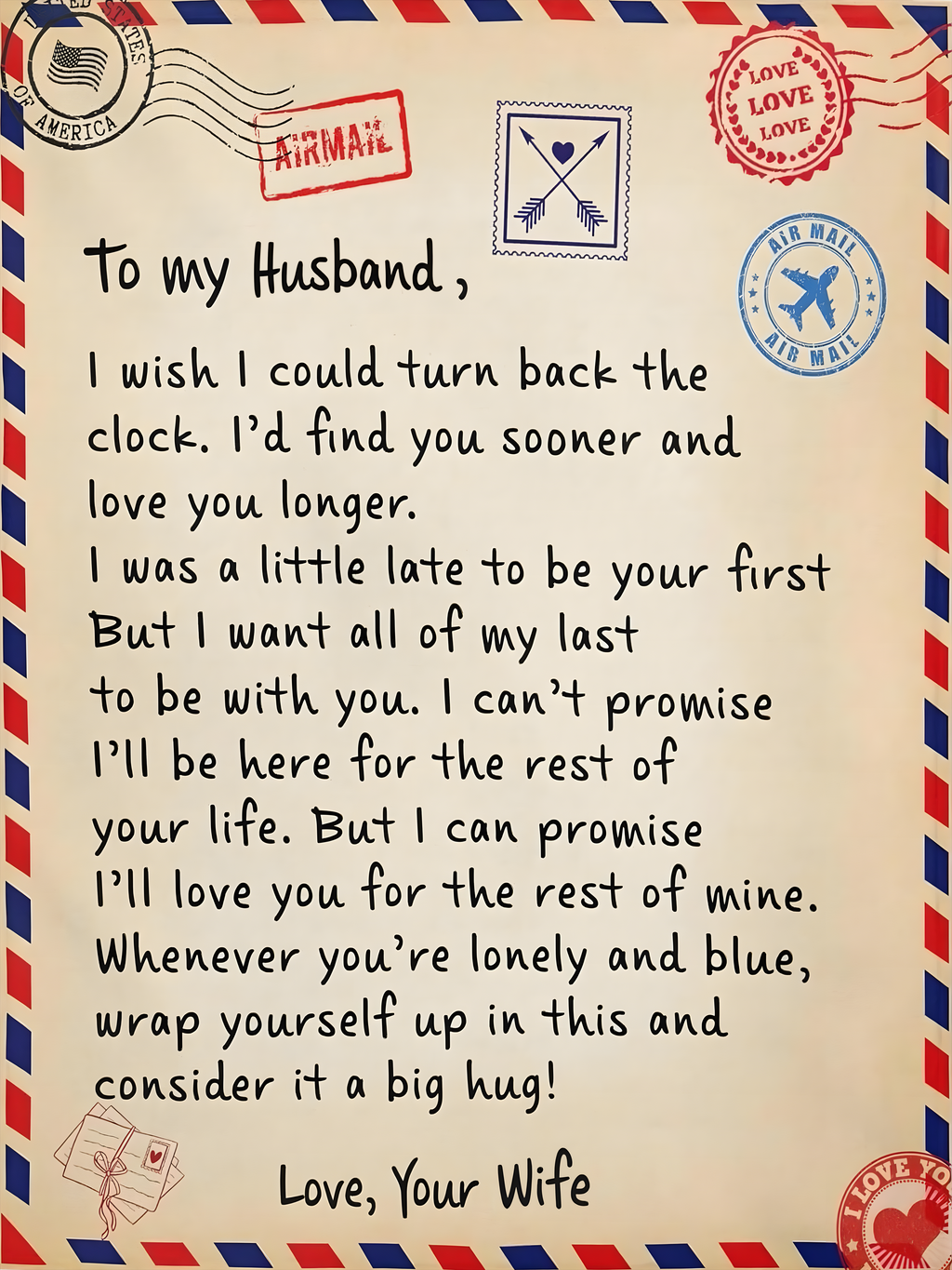 Manta Para Mi Querido Esposo – Una Carta de Amor de Esposa