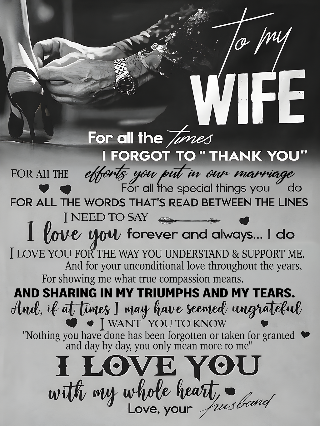 To My Wife Blanket – A Love Story From Husband