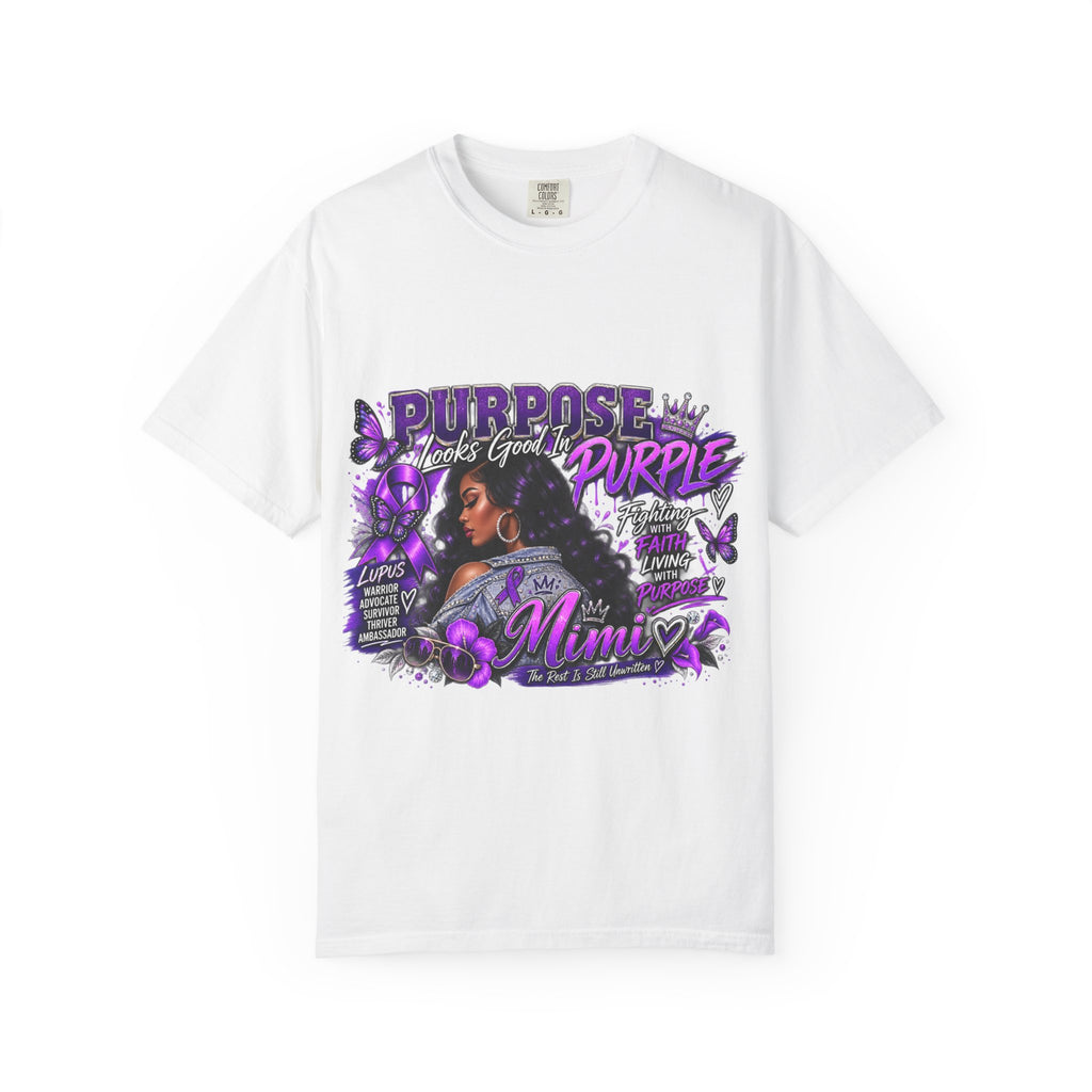 Mimi Purpose Purple T-Shirt — Breast Cancer Awareness Tribute