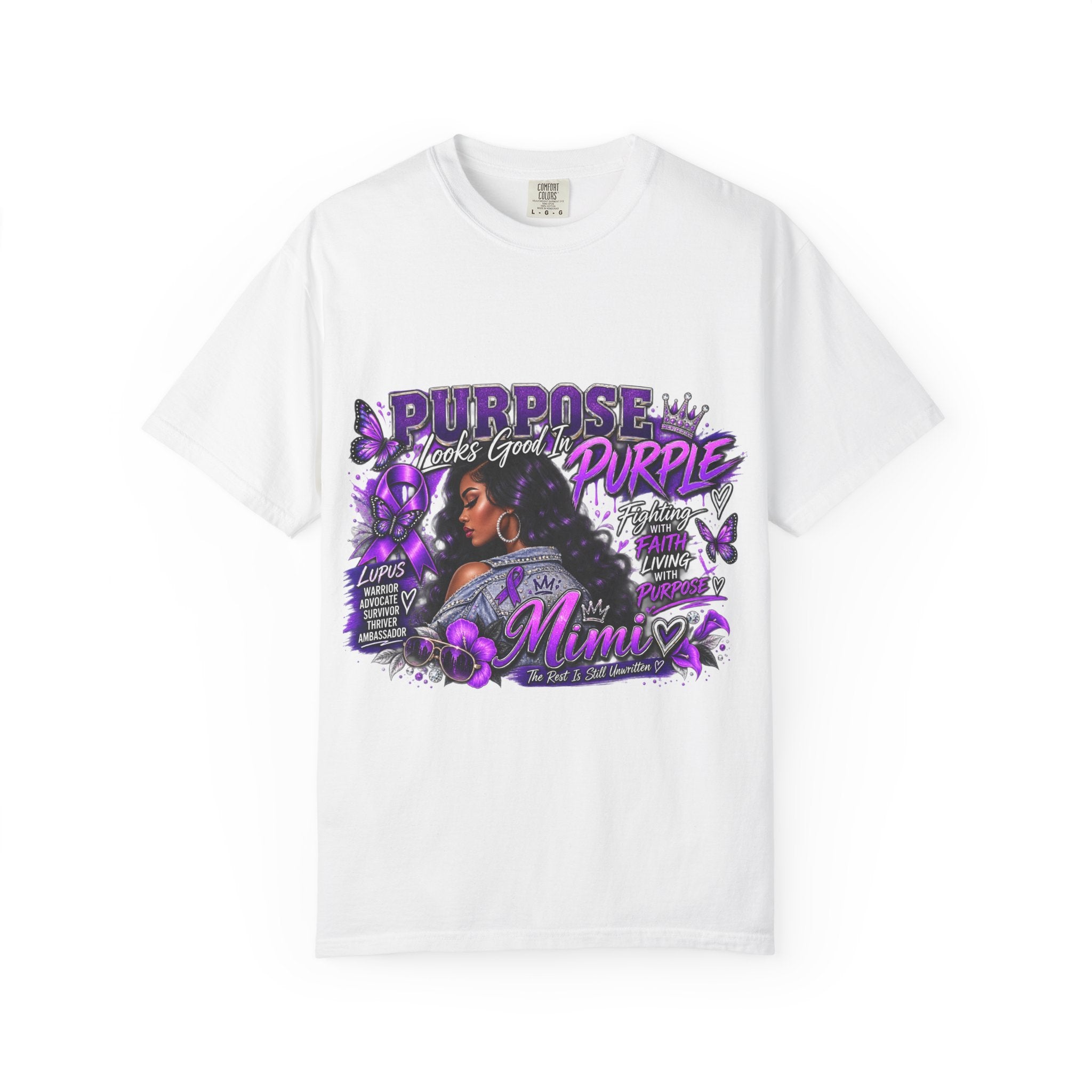 Mimi Purpose Purple T-Shirt — Breast Cancer Awareness Tribute
