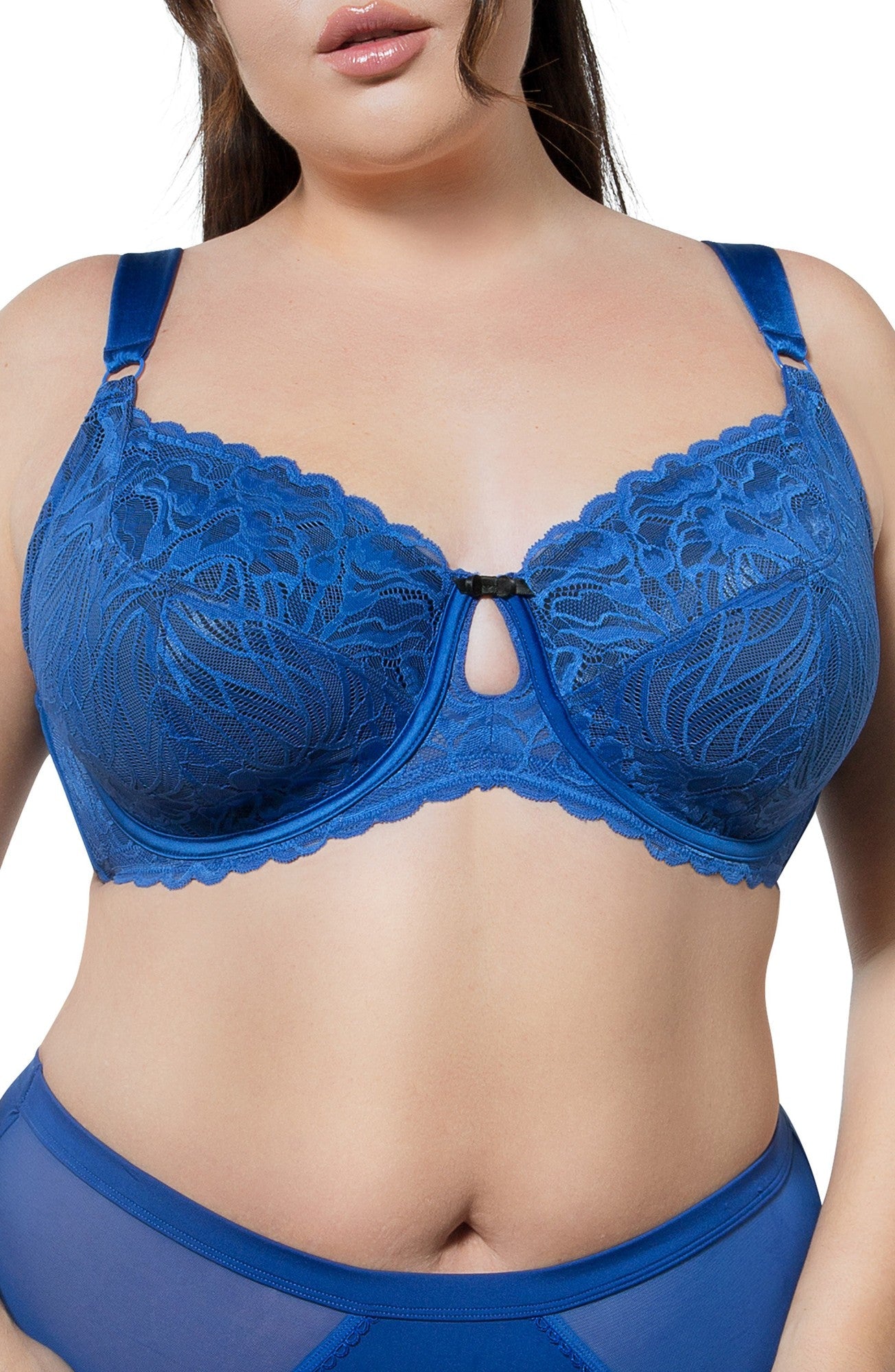 Sujetador sin forro de encaje Charlotte de PARFAIT para mujer - Zafiro - 34DD