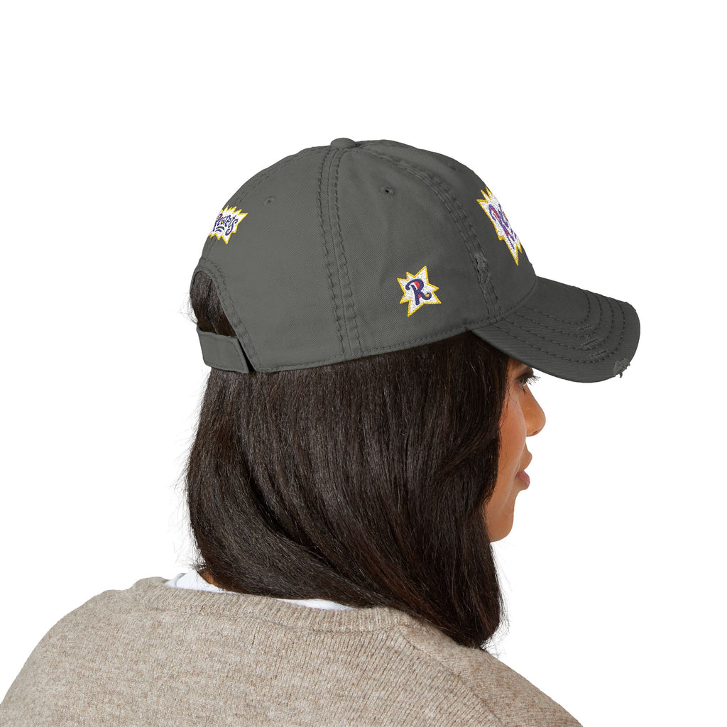 Gorra de papá 'Regrets' bordada desgastada - Gorra de streetwear vintage