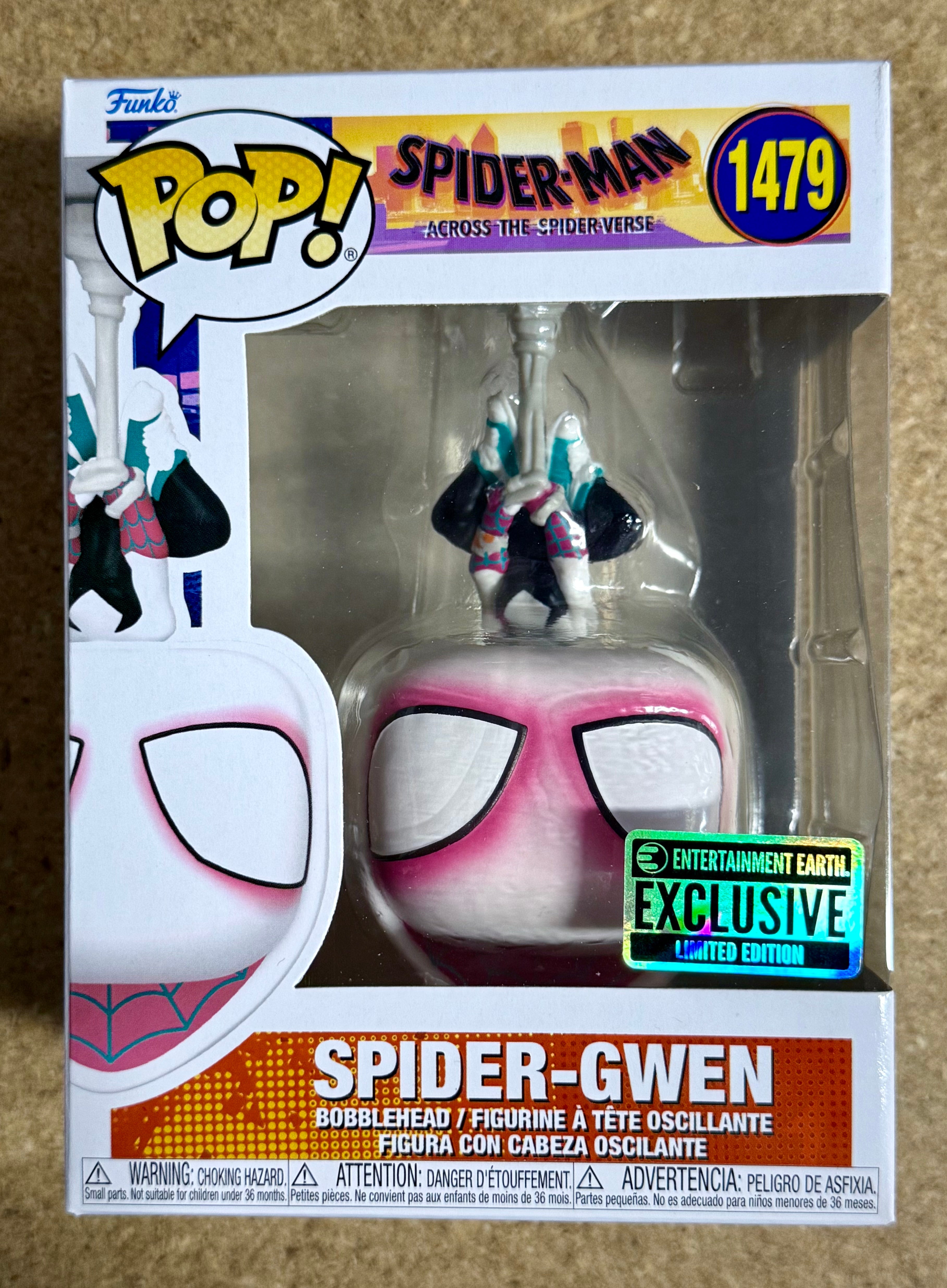 Funko Pop! Marvel Spider-Gwen Colgando #1479 Across The Spider-Verse 2025 Exclusivo