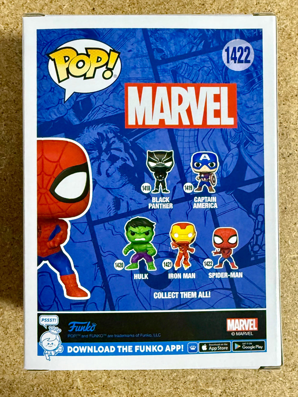 Drake Bell firmó el Funko Pop! #1422 de Spider-Man de Marvel Comics con COA de JSA