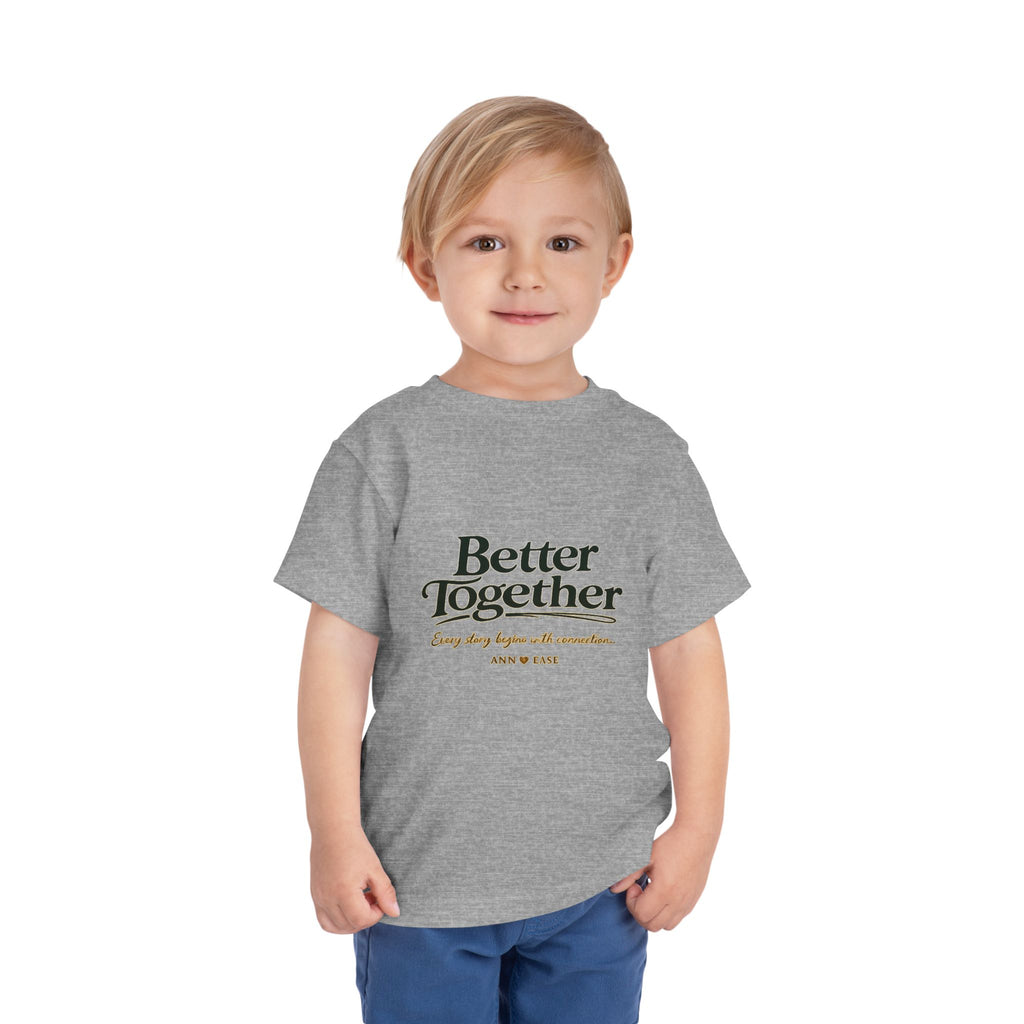 Camiseta para niños pequeños — Diseño "Juntos es mejor" de jardín campestre