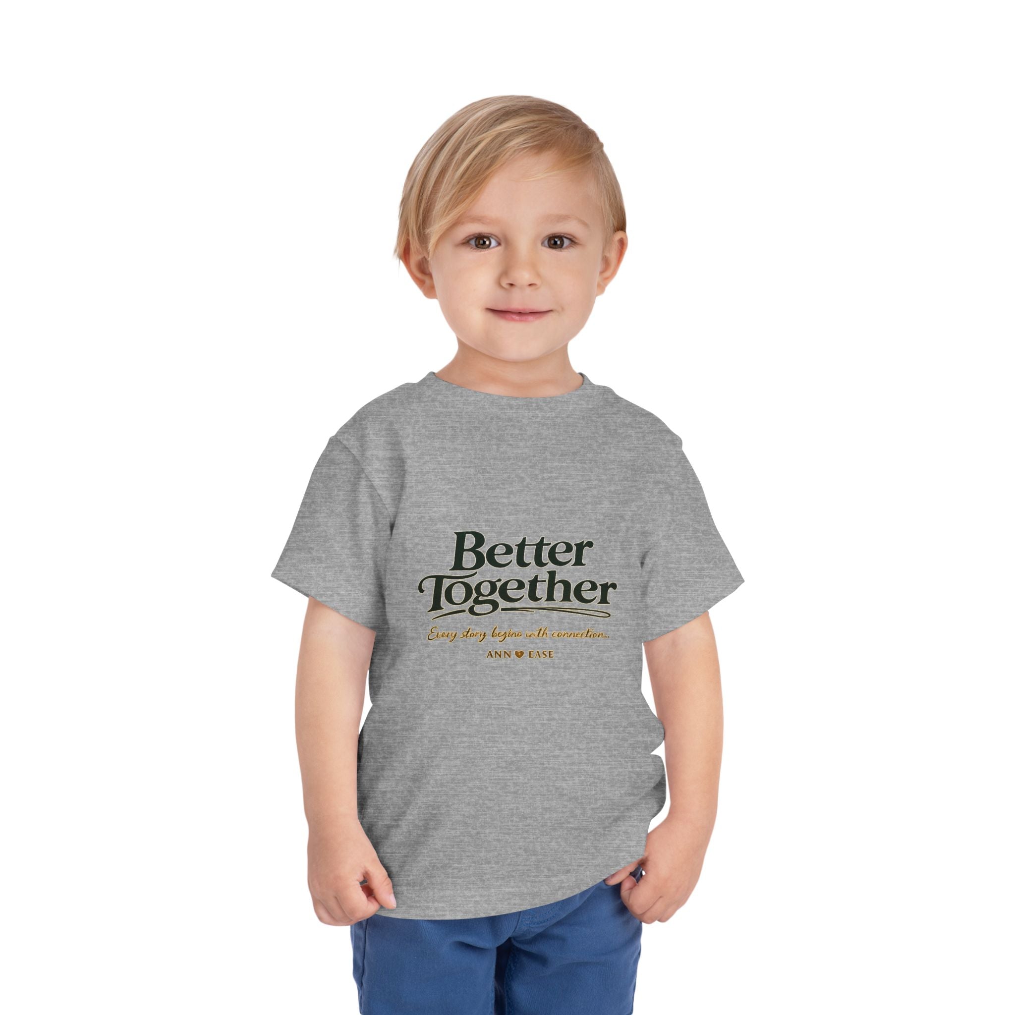 Camiseta para niños pequeños — Diseño "Juntos es mejor" de jardín campestre