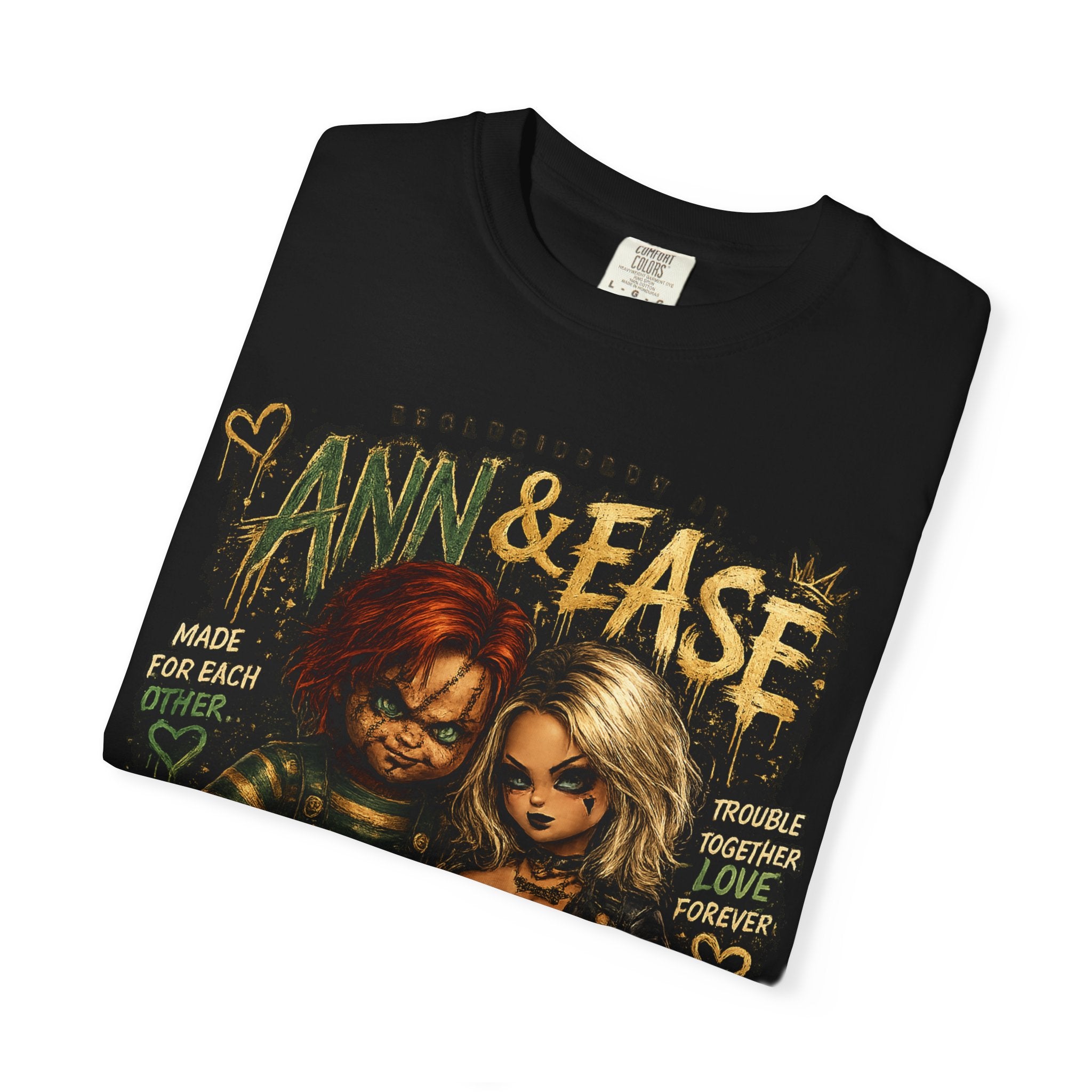 Ann & Ease Camiseta Gráfica "Disfuncional Pero Devota"