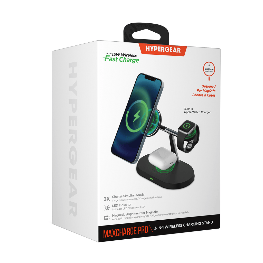HyperGear MaxCharge Pro 3-in-1 Magsafe Charging Stand