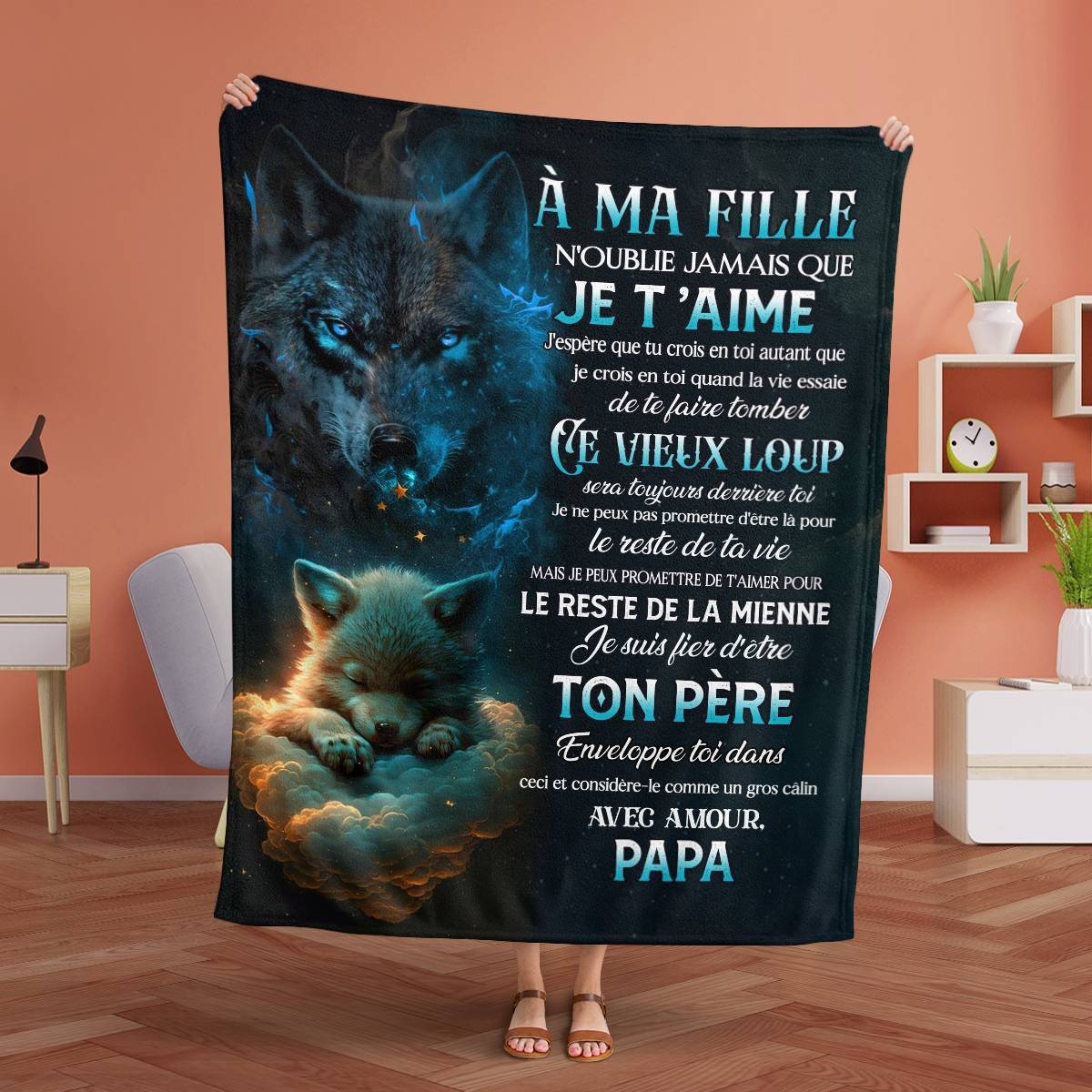 Manta Regalo Especial Para Tu Hija - De Papá (SKUB12-161)