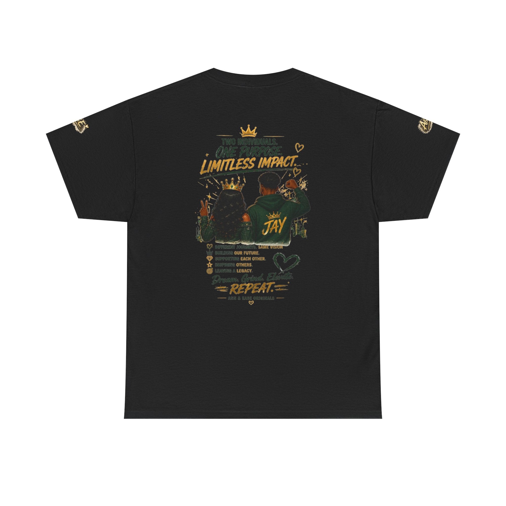 Camiseta gráfica para parejas Lead Together — Camiseta inspiradora para parejas "Built Different"