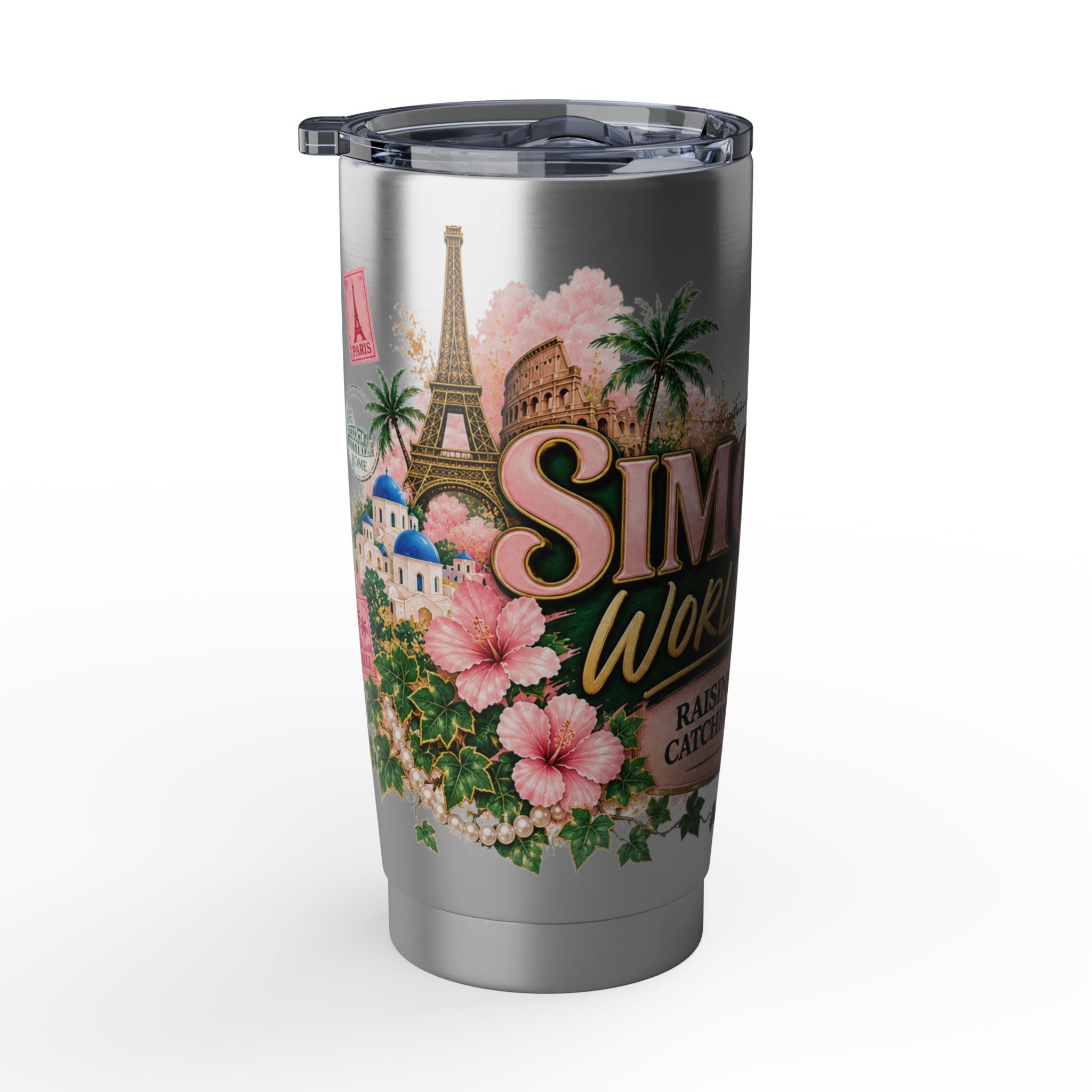Personalized 'World Tour' 20oz Tumbler — Travel Mom Gift
