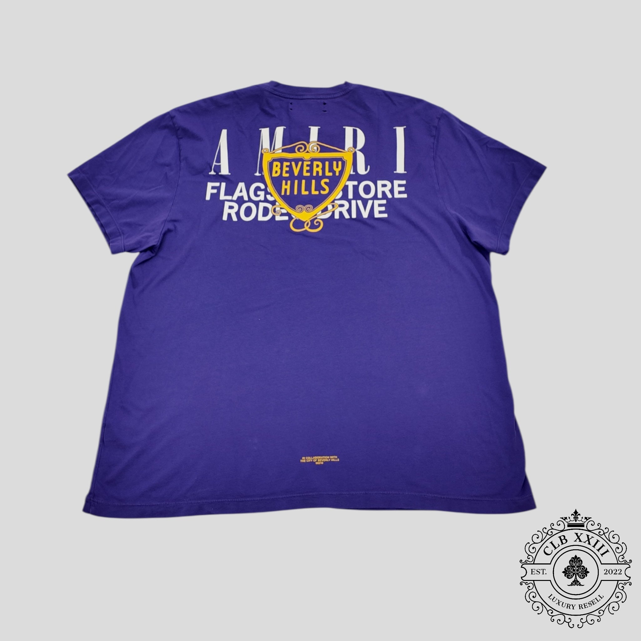 Amiri Beverly Hills Tee in Purple
