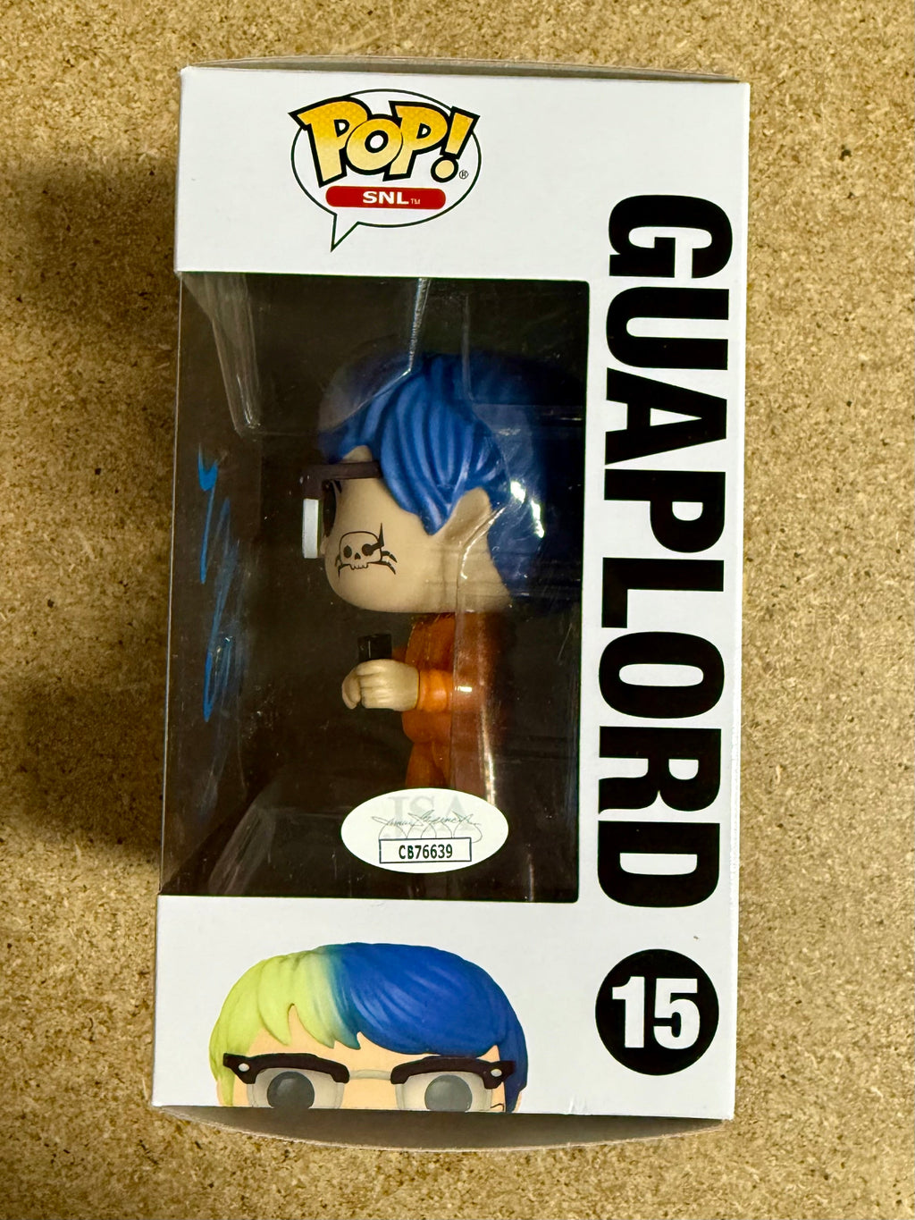 Pete Davidson autografió Funko Pop! #15 de SNL Saturday Night Live Guaplord con COA de JSA