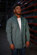 Camisa de trabajo con botones a presión FR - Verde Gunner