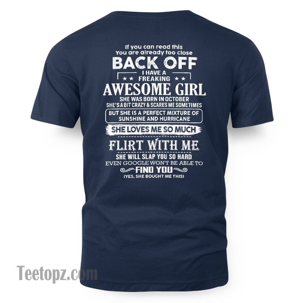 October – Awesome Girlfriend Born In October – Special gift for your Boyfriend – From Wife NGHL10 (SKU06-17-10)