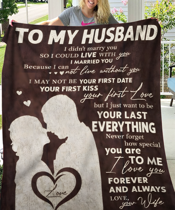 Para Mi Esposo Manta de Regalo – De Tu Esposa Con Todo Mi Corazón