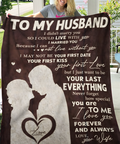 Para Mi Esposo Manta de Regalo – De Tu Esposa Con Todo Mi Corazón