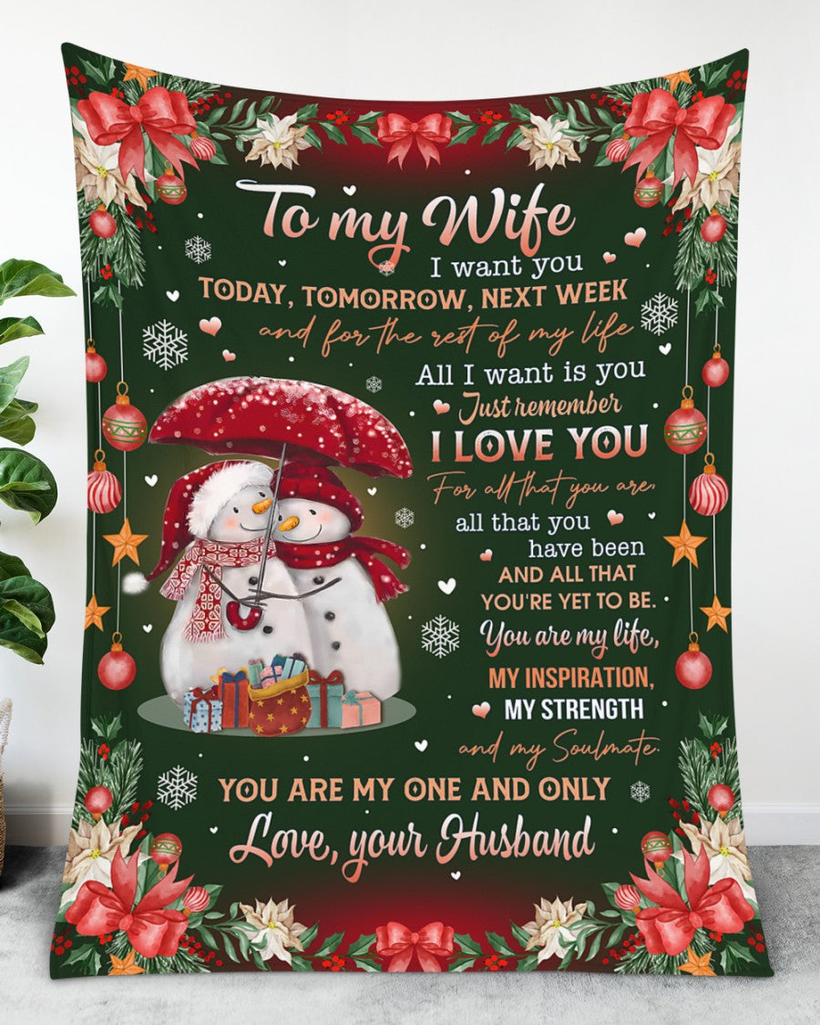 PARA MI ESPOSA - REGALO PARA ESPOSA - Manta polar sherpa de tu esposo