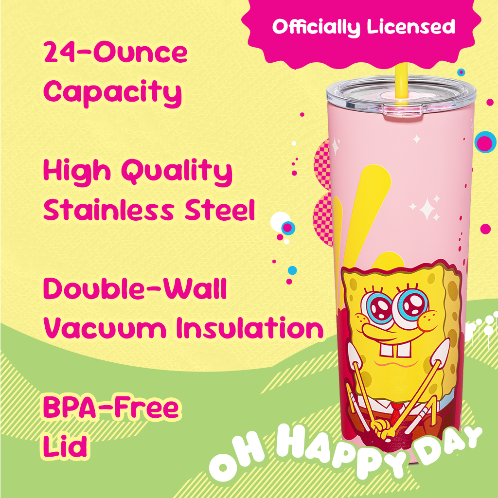 Vaso Rosa de Bob Esponja - 710 ml