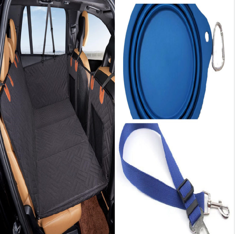 Waterproof Pet Car Seat Cushion — Black & Gray, Single & Bundle Sets