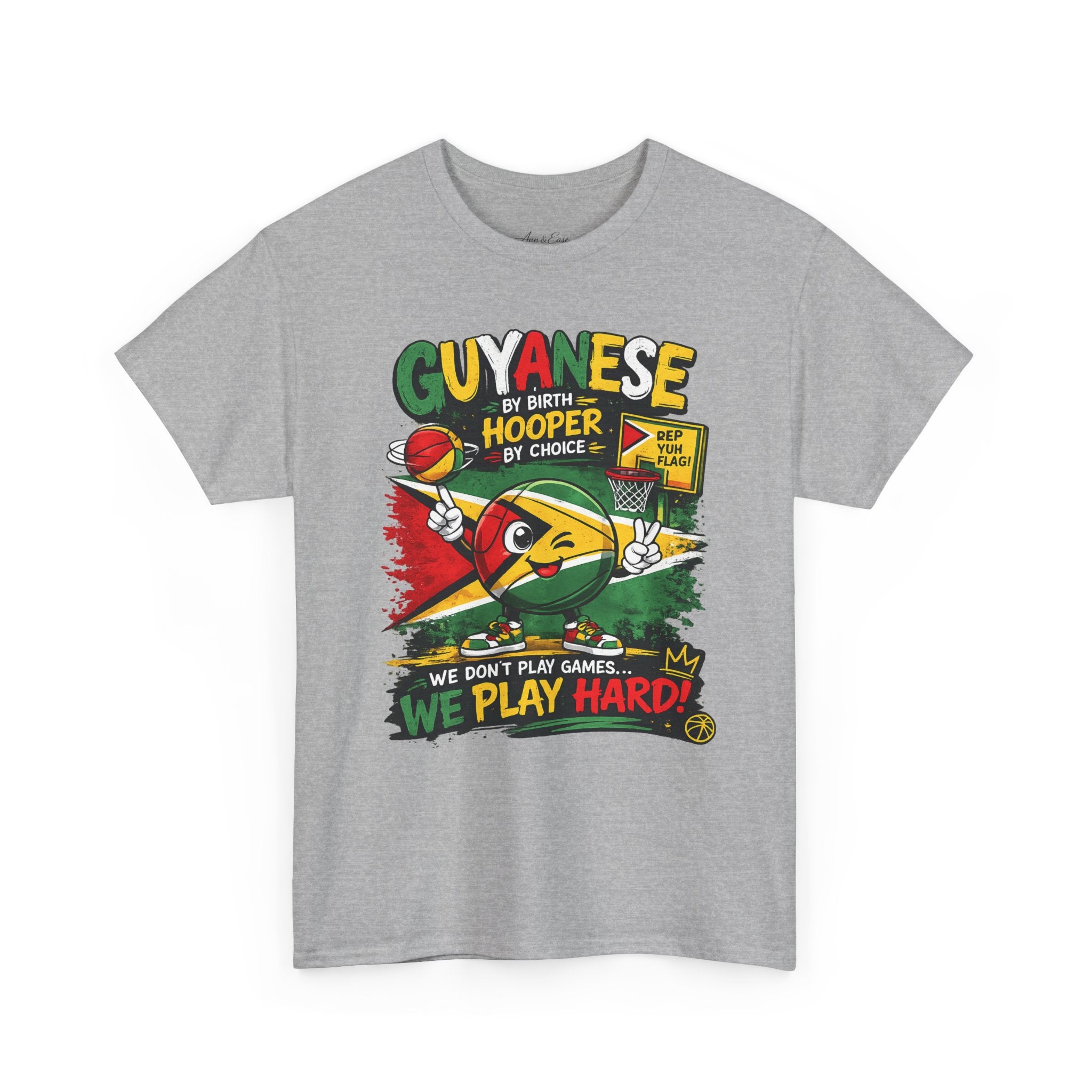 Guyanese Pride T-Shirt — "We Don’t Play Games... We Play Hard!"