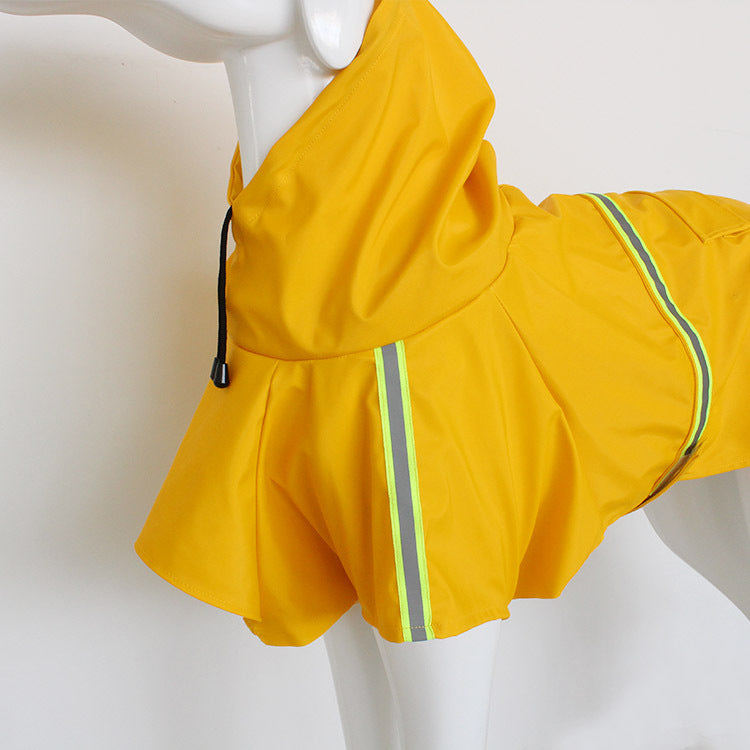 Reflective Waterproof Dog Raincoat — 5 Colors, Sizes S–5XL