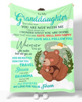 Manta de regalo especial para tu nieta - De parte de la abuela