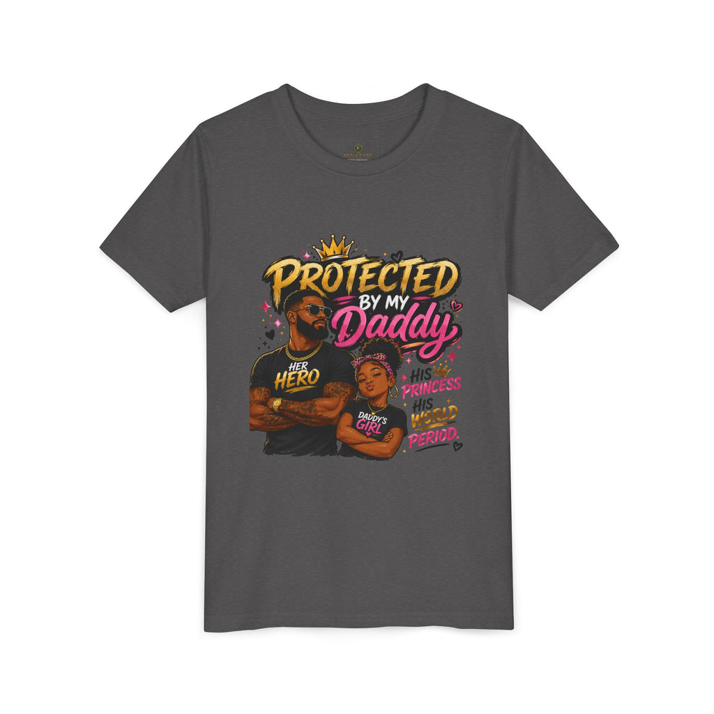 Daddy & Me Youth Tee — "Protected by My Daddy" Father-Daughter Graphic Shirt
