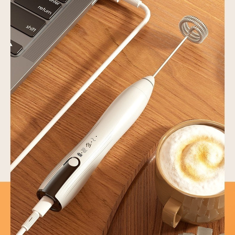 USB Rechargeable Electric Egg Beater & Milk Frother – 3-Speed Wireless Hand Mixer | 3 Colors