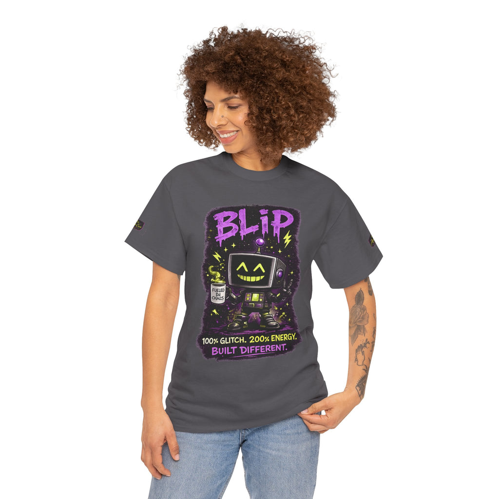 Blip Retro Robot Tee — “I Don’t Follow Orders” Glitch Graphic T-Shirt