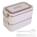 Fiambrera Bento con 3 recipientes apilables, a prueba de fugas, apta para lavavajillas y microondas, con palillos y cuchara, para adultos, niños, trabajo, picnic