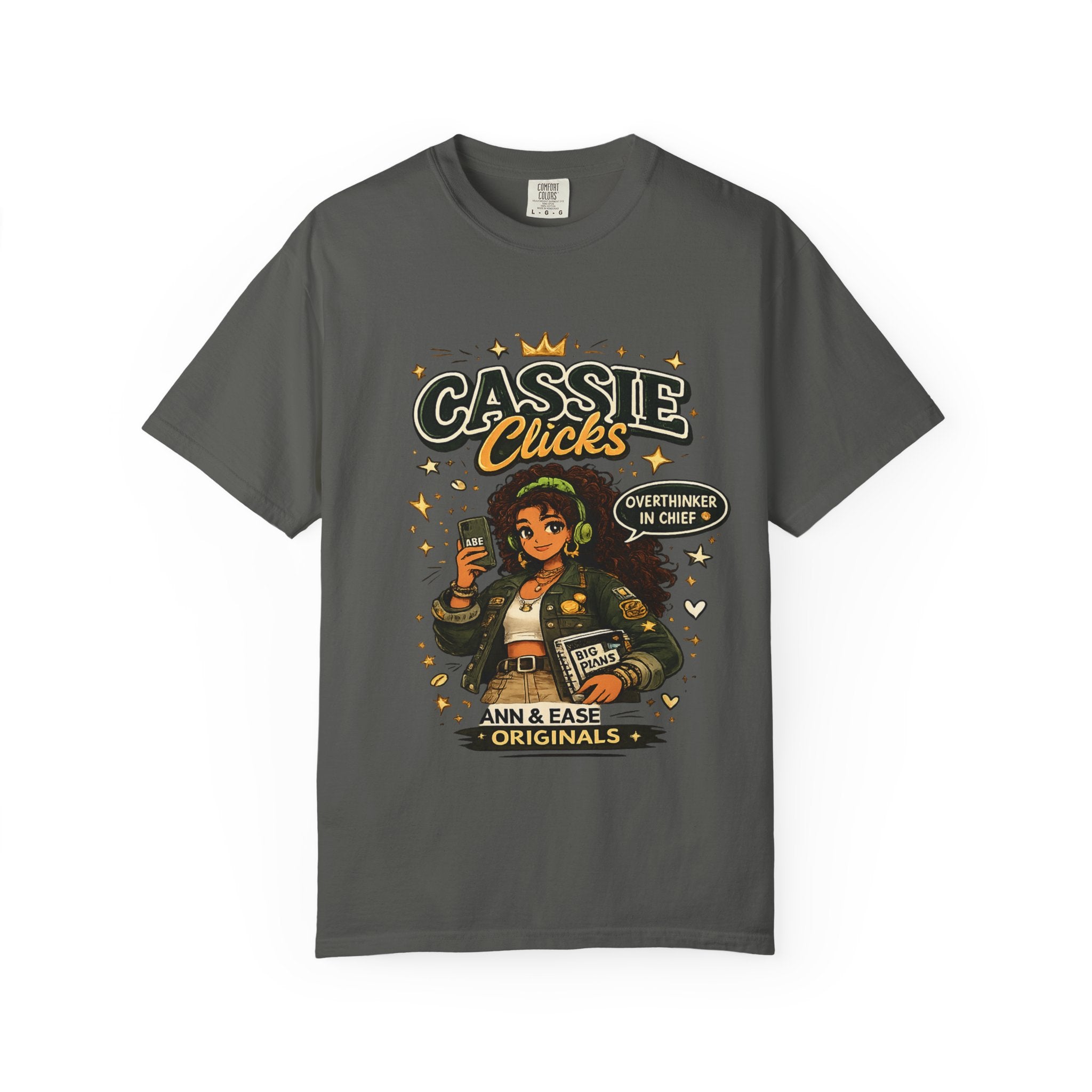 Graphic T-Shirt — “Cassie Clicks” Motivational Crewneck