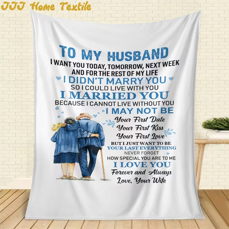 Manta de regalo especial para tu marido - De tu esposa