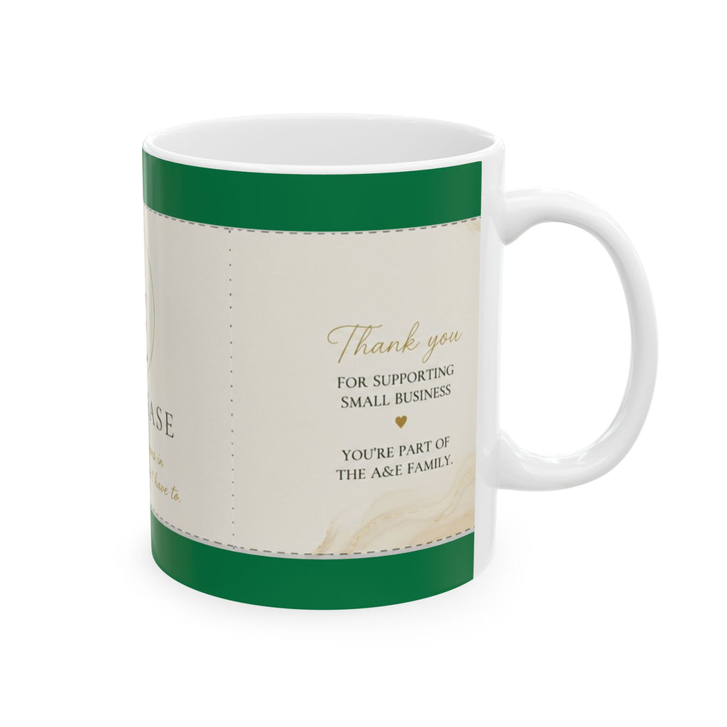 Ann & Ease Logo Ceramic Mug – Branded Coffee Cup (11oz/15oz)