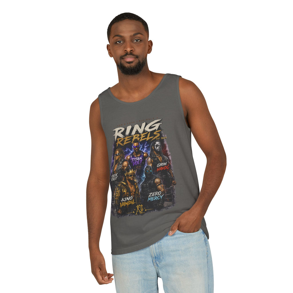 Ring Rebels Tank Top — Vintage Wrestling Crew Graphic