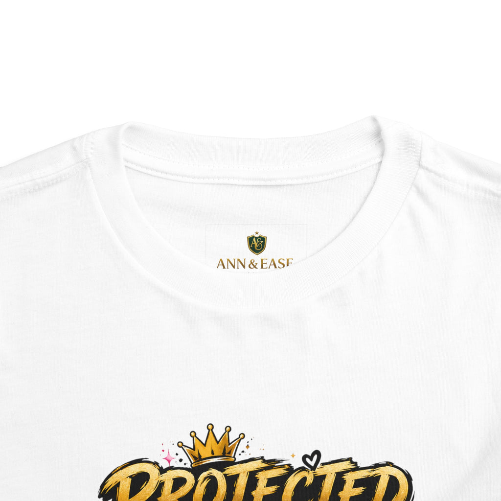 Toddler Tee — "Protected by My Daddy" Daddy’s Girl Graphic Shirt