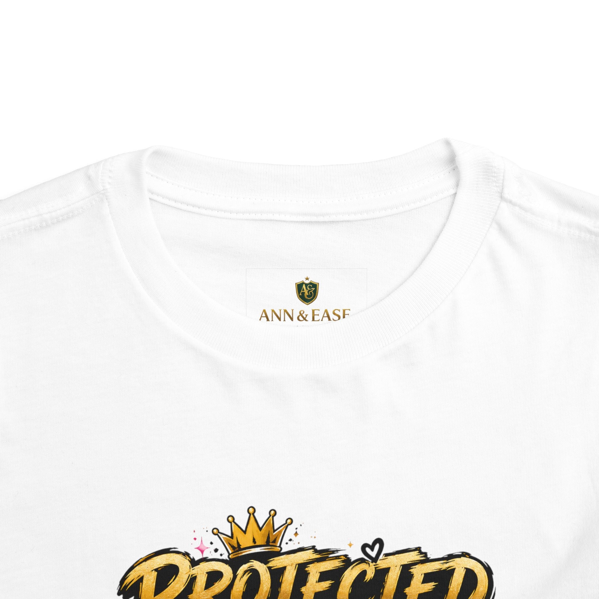 Toddler Tee — "Protected by My Daddy" Daddy’s Girl Graphic Shirt