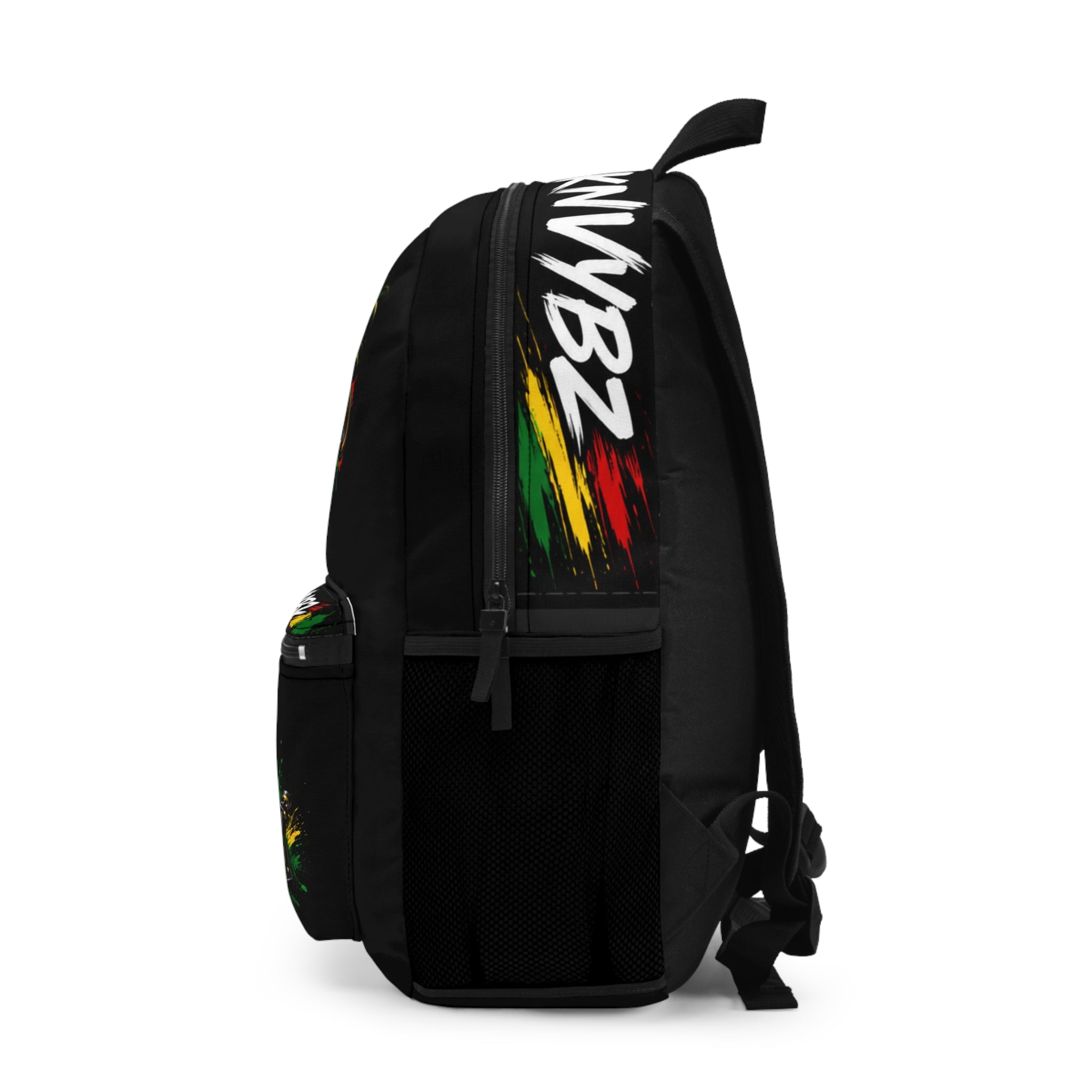 DJ ShaknVybz Reggae-Inspired Backpack — Music DJ Headphones & Soundwave Design