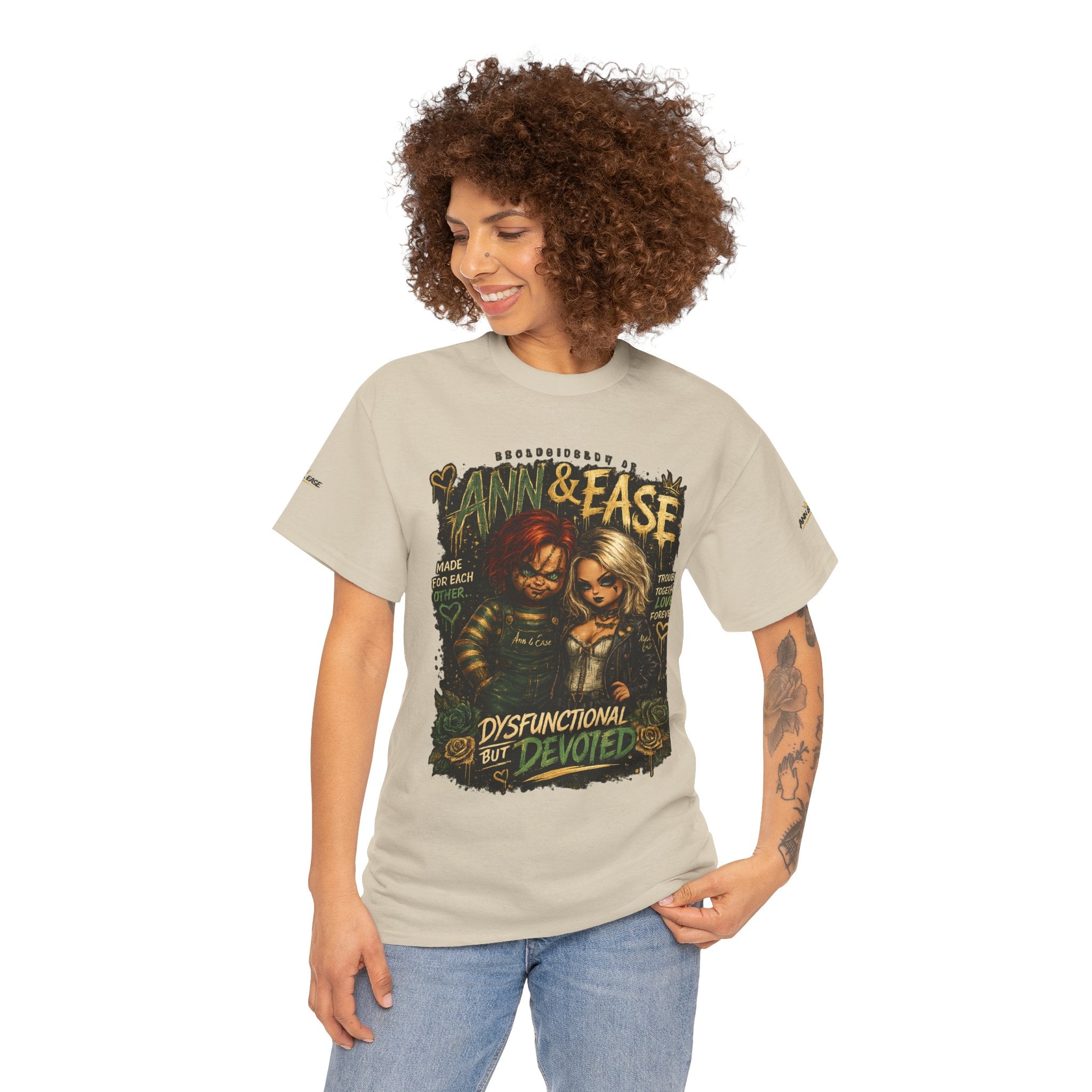 Ann & Ease "Dysfunctional But Devoted" Graphic Tee