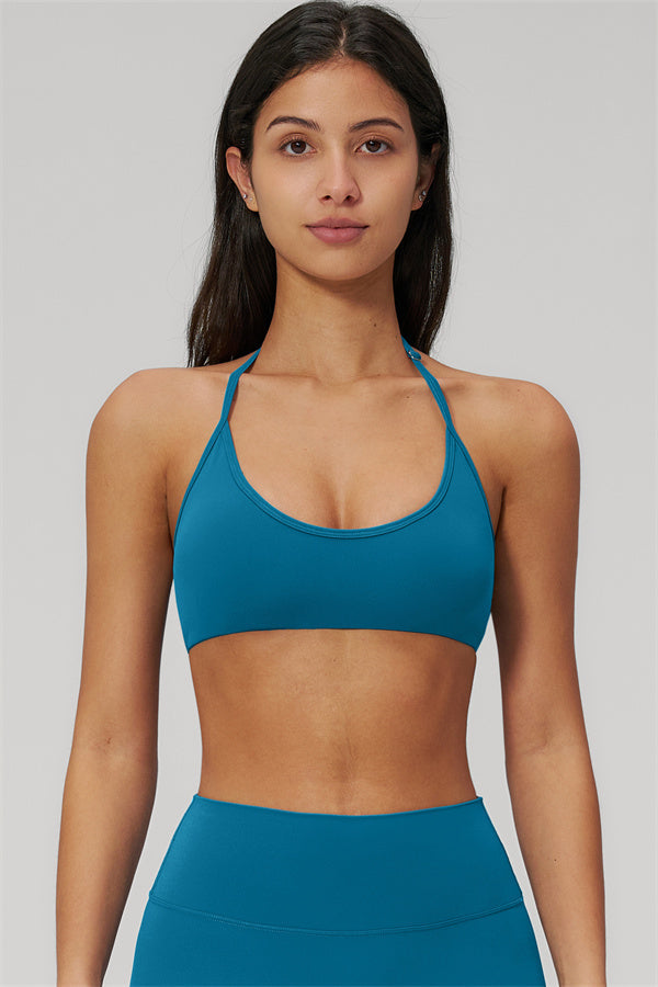 Conjunto de 2 piezas Rapture: Sujetador deportivo y Leggings acampanados