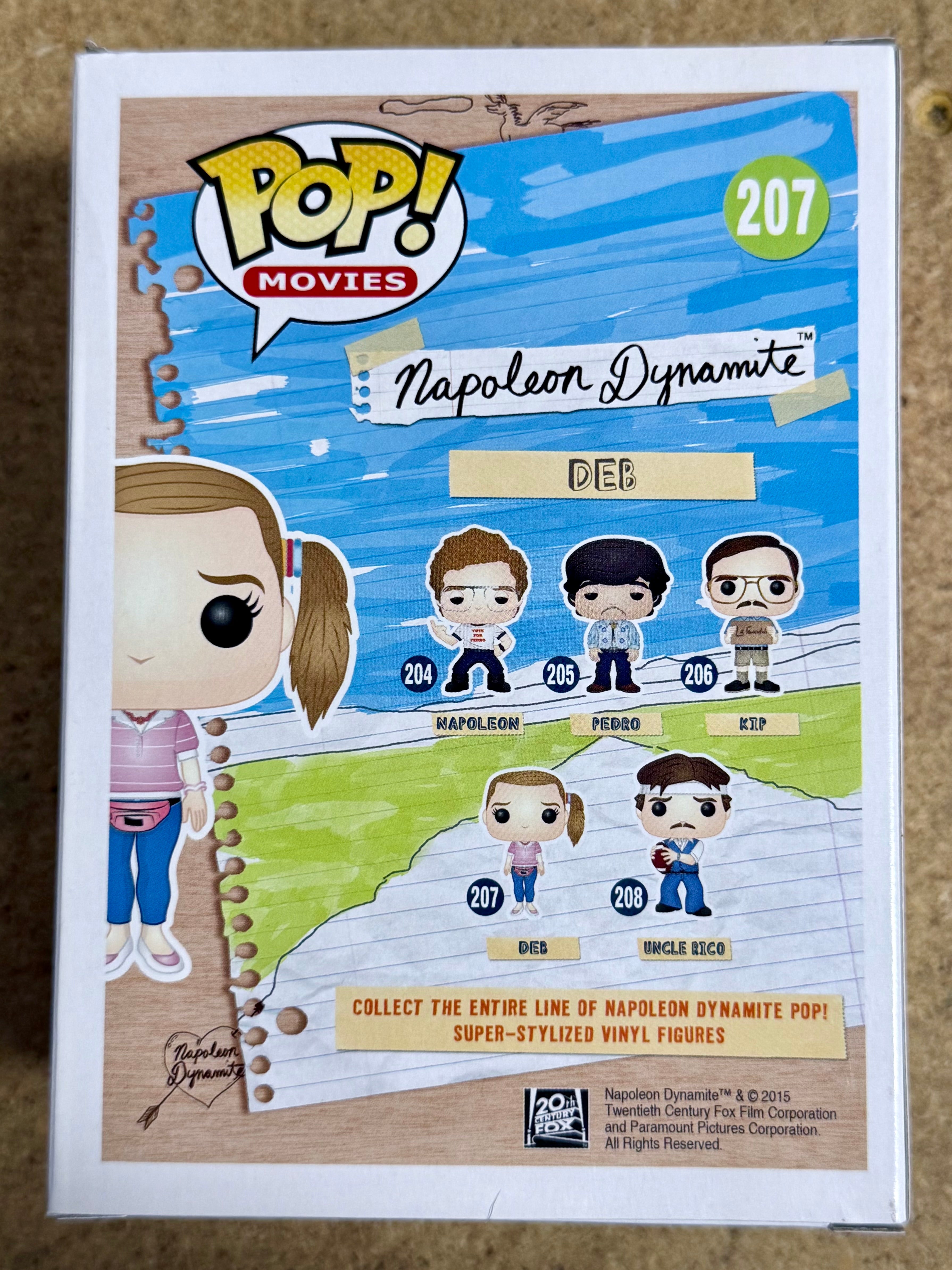 Funko Pop! Películas Deb #207 Napoleon Dynamite 2015 Descatalogado