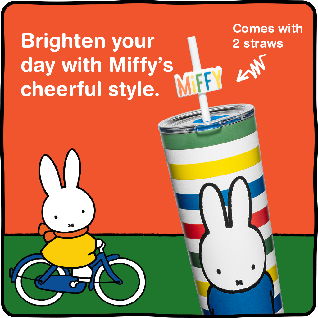 Vaso Miffy de Rayas - 24 oz